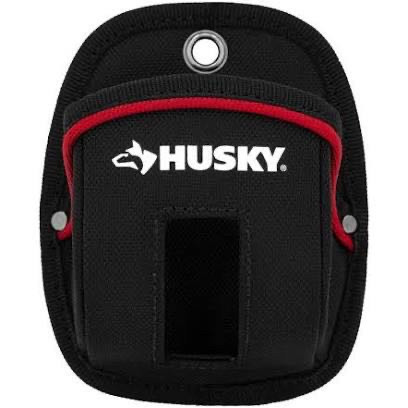 lot 9092 image: Husky 4.5 in. Clip On Tape Measure Tool Belt Pouch