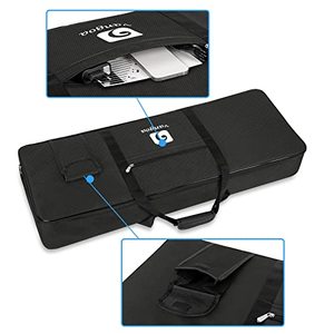 lot 1302 image: 61 Key Keyboard Case, Electric Keyboard Piano Gig Bag Portable 40x16x6 Waterproof Durable Padded Keyboard Case Bag for 61 Key by Vangoa