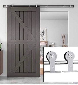 lot 1305 image: 6 ft barn door hardware fits 30-36 inch winsoon hardware