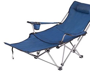 lot 1330 image: Camping Chair with Foot Rest and pillow