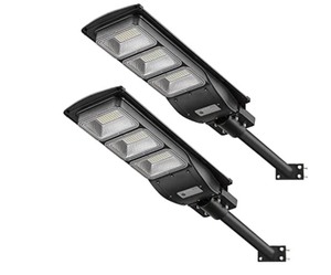 lot 1335 image: Lovus 2 Pack Solar Street Lights