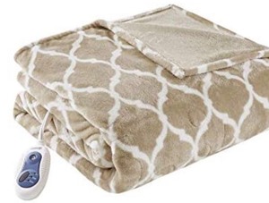 lot 1345 image: Beautyrest Plush Heated Throw Blanket