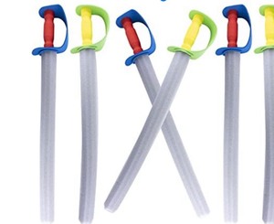 lot 1347 image: Assorted Lightweight Safe Foam Toy Swords for Birthday Party Activities, Event Favors, Toy Gifts and other Misc items