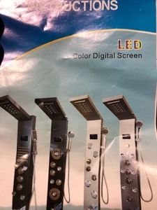 lot 1349 image: Stainless steel shower panel led