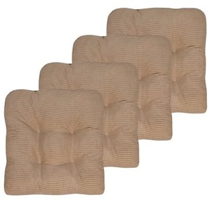 lot 1373 image: Fluffy Memory Foam Non Slip Chair Cushion Pad 2-4-6-12 Pack Taupe