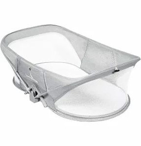 lot 1403 image: LuckyDove Travel Bassinet Folding Portable For Baby Lightweight Washable Gray