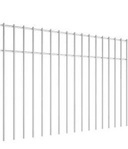 lot 1420 image: 2 PACK Dig Protection Animal Barrier Fence with 1.5 inch Spike Spacing Underground Decorative Garden Fence 24inch x 15inch 4 Gauge Galvanized Steel Ground Stakes Defence for Outdoor Garden Yard Patio