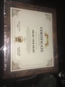 lot 1433 image: award certificate frames, set of 7