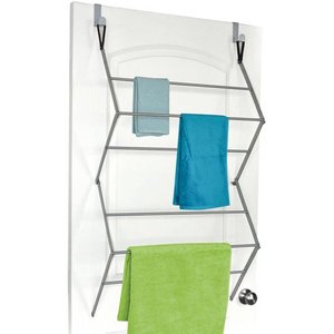lot 5751 image: Homz Over-the-Door Metal Garment Drying Rack