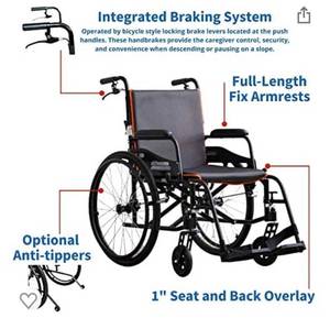 lot 5756 image: Featherweight Wheelchair- RETAILS $730