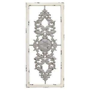 lot 5759 image: Stratton Home Decor Grey Scroll Panel Wall Decor