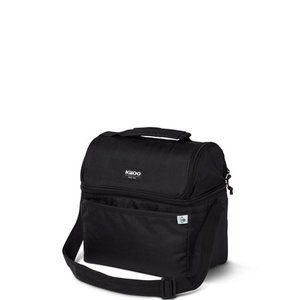 lot 5799 image: Igloo REPREVE 14 Can Portable Recycled Lunch Box Cooler with Strap, Black