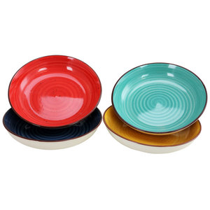 lot 5801 image: Color Speckle 8 Piece 8.25 Bowl Set