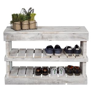 lot 5831 image: Del Hutson Reclaimed Wood Shoe Bench