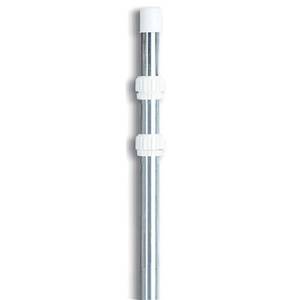 lot 5836 image: Swimline - 3 Piece 4 to 12 Foot Heavy Duty Universal Telescopic Pool Pole - Sliver