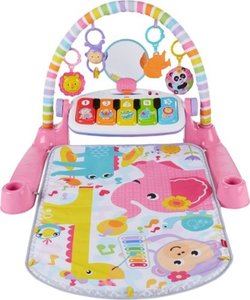 lot 5869 image: Fisher-Price - Deluxe Kick & Play Piano Gym - PinkYellowWhite