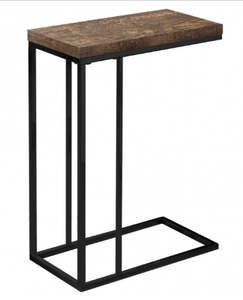 lot 5850 image: Monarch Specialties Contemporary Accent Side End Table, Brown Wood