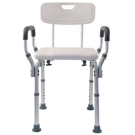 lot 113 image: Essential Medical Supply Adjustable Molded Shower Chair with Arms & Back