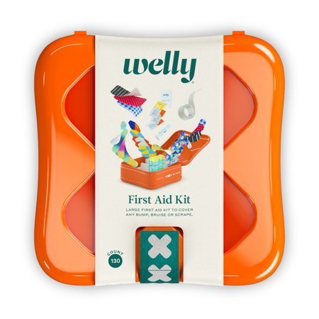 lot 132 image: Welly Adventure Large First Aid Kit, Assorted Bandages and Ointments, 130 Count