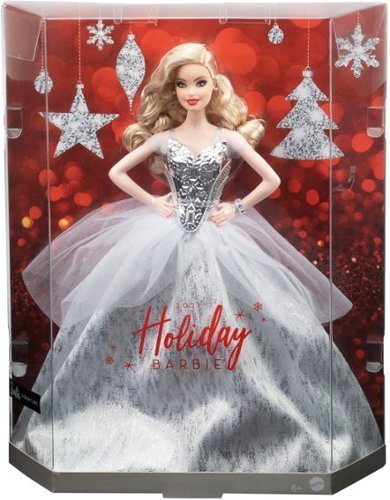 lot 134 image: Barbie - 2021 Holiday Doll Blonde