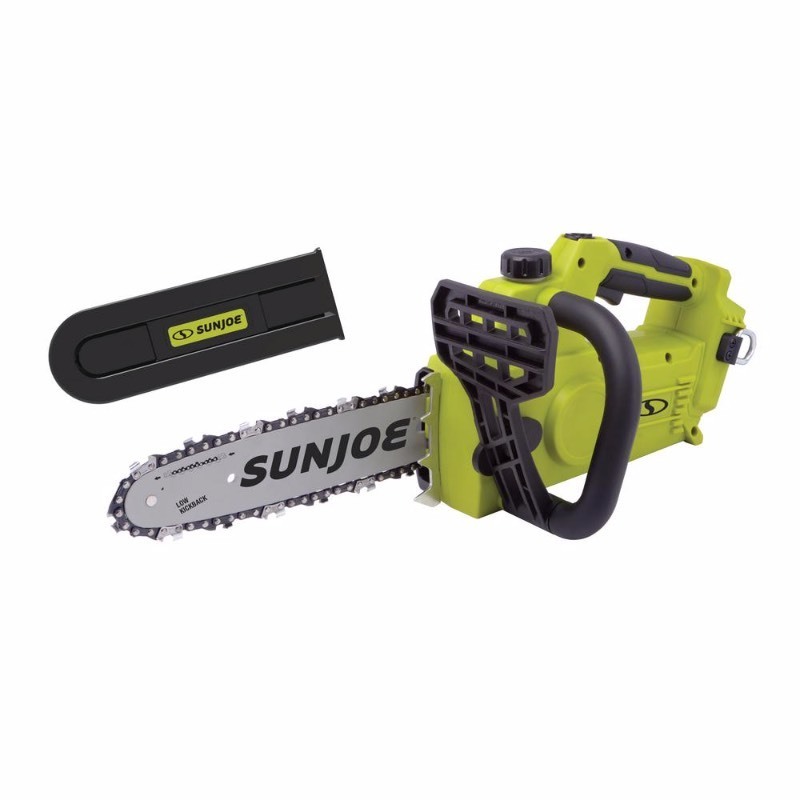 lot 146 image: Sun Joe - 24V-10CS-CT 24-Volt iON Cordless Chain Saw - Green