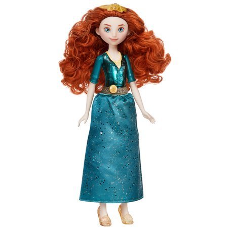 lot 161 image: Disney Princess Royal Shimmer Merida Doll, Fashion Doll with Skirt, Accessories