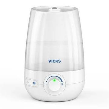 lot 209 image: Vicks 1 Gallon Filter Free Cool Mist Ultrasonic Humidifier, VUL545, White