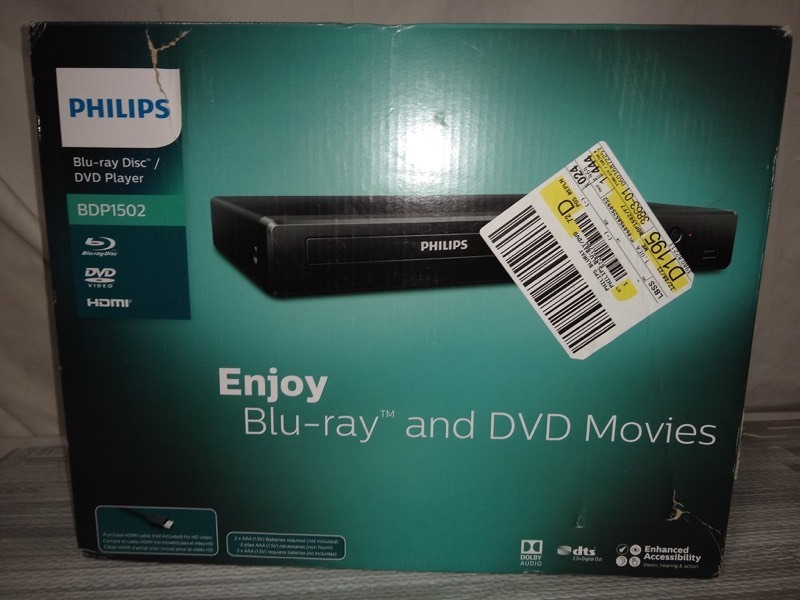 lot 225 image: Philips Blu-Ray and DVD Player - BDP1502F7