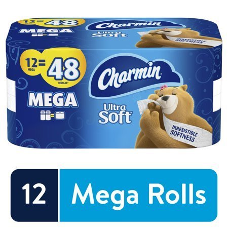 lot 236 image: Charmin Ultra Soft Toilet Paper 12 Mega Rolls