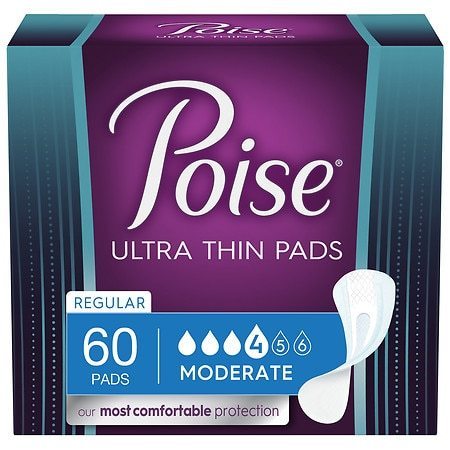 lot 249 image: Poise Ultra Thin Womens Moderate - Regular Postpartum Incontinence Pads, 60 Count