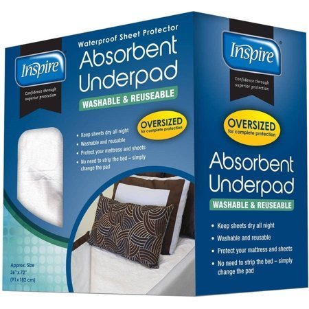 lot 254 image: Inspire Absorbant Sheet Protector Underpad Washable and Reuseable