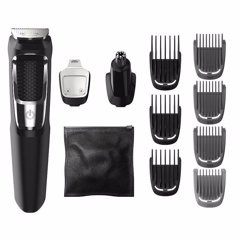 lot 263 image: Philips Norelco - Multigroom 3000 Beard, Moustache, Ear and Nose Trimmer - Blacksilver