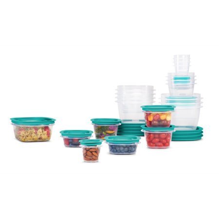 lot 270 image: Rubbermaid Flex Seal 42-Piece Food Storage Plastic Set Lids Easy Find Container, BPA Free Plastic