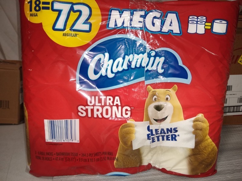 lot 272 image: Charmin Ultra Strong Toilet Paper, 18 Mega Roll, 264 Sheets per Roll