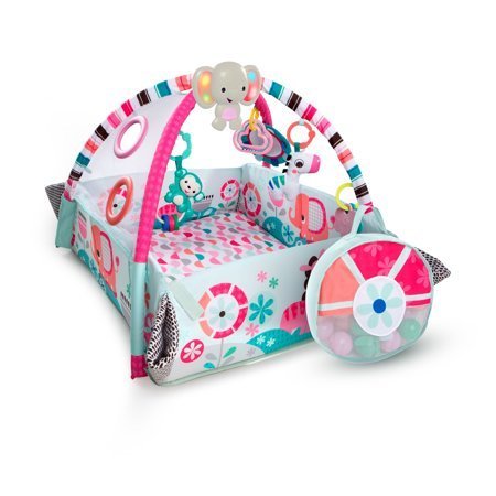 lot 277 image: Bright Starts 5-in-1 Your Way Ball Play Activity Gym & Ball Pit - Pink, Ages Newborn 