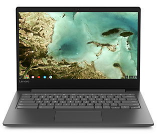 lot 301 image: Lenovo 81JW0001US Chromebook S330, 14 HD Display, Mediatek MT8173C CPU 4GB RAM, 32GB eMMC SSD, Chrome OS, Black