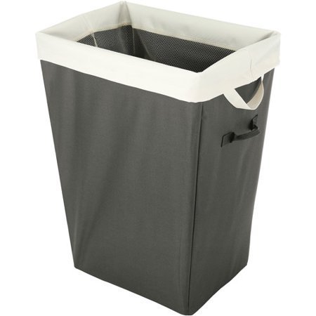lot 331 image: Whitmor Easycare Hamper & Laundry Bag- Greystone - 13 x 18 x 22