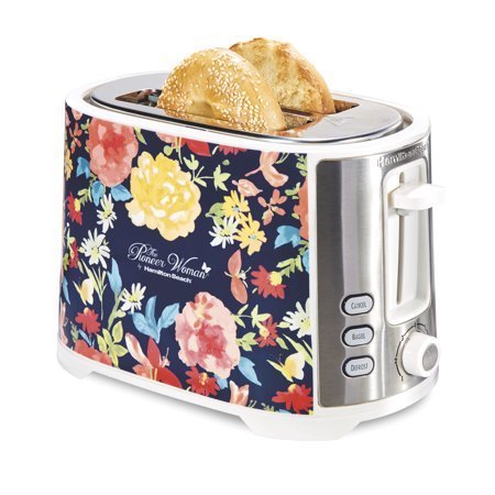 lot 346 image: The Pioneer Woman Fiona Floral Extra-Wide Slot 2-Slice Toaster