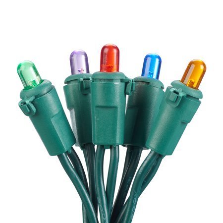 lot 349 image: Holiday Time 108.5 ft, 250 Count Multicolor LED Mini String Christmas Lights, (Set of 2)