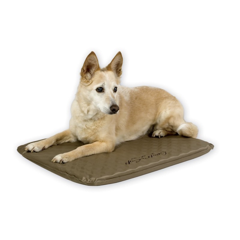 lot 353 image: K&H Heated Pet Cat Bed, Tan