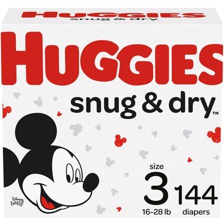 lot 358 image: Huggies Snug & Dry Baby Diapers, Size 3, 144 Ct