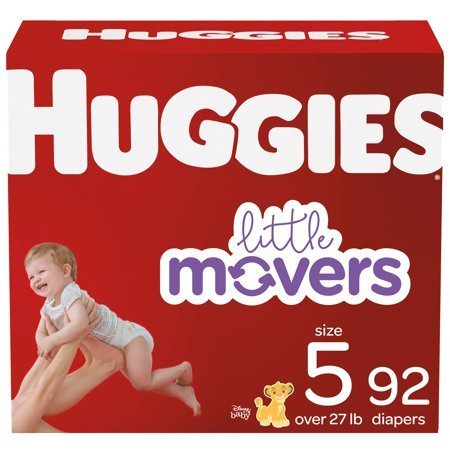 lot 415 image: Huggies Little Movers Baby Diapers, Size 5, 92 Ct