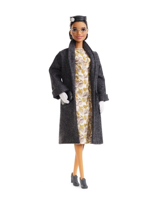 lot 441 image: Rosa Parks Barbie Inspiring Women Doll