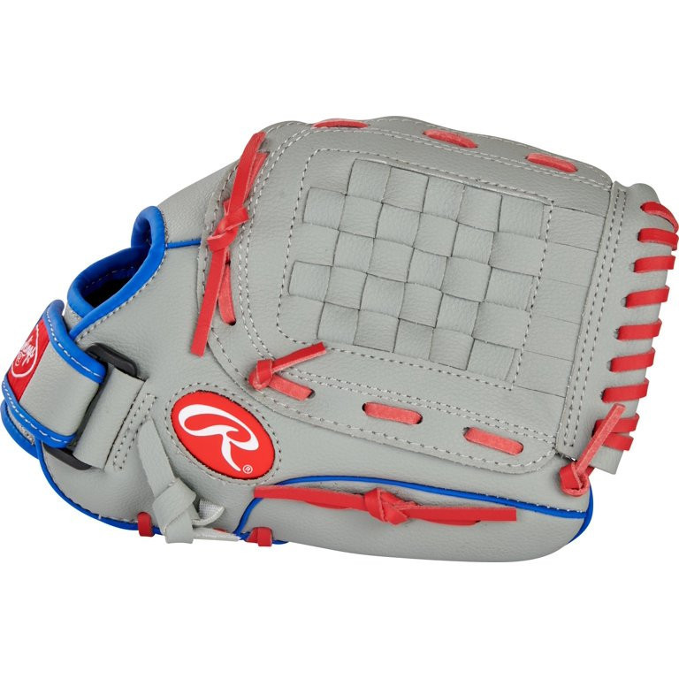lot 449 image: Rawlings 2022 Players Series Baseball Glove, GrayRed, 11.5 inch, Right Hand Throw
