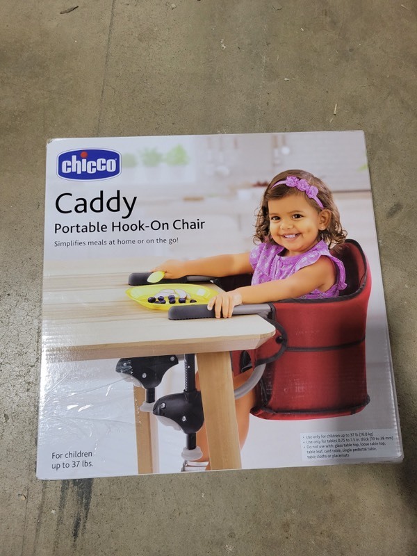 lot 478 image: Chicco Caddy Hook-On Chair, Red