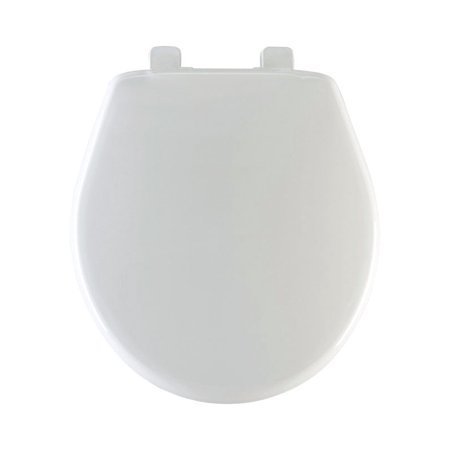 lot 21885 image: Mayfair Slow Close Round White Plastic Toilet Seat