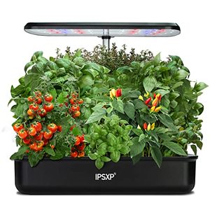 lot 20252 image: IPSXP Indoor Herb Garden Kit with The 12 Included pods, Hydroponics Growing System with LED Grow Light, Smart Garden Planter for Home Kitchen, Height Adjustable