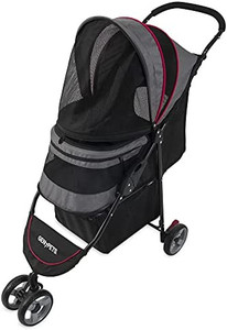 lot 20259 image: Gen7 Regal Plus Pet Stroller for Dogs and Cats � Lightweight, Compact and Portable with Durable Wheels, Gray Shadow