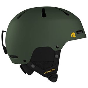 lot 20268 image: Retrospec Comstock Ski & Snowboard Helmet for Adults - Durable ABS Shell, Protective EPS Foam & 10 Cooling Vents - Adjustable Fit for Men & Women - Matte Forest, Large