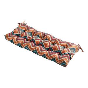 lot 20281 image: Greendale Home Fashions AZ4805-SURREAL Aztec 44-inch Outdoor SwingBench Cushion